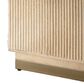 Splendor Living Norwood Hide Ottoman in Tan, , large
