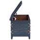 Linon Home Decor Brosnan Rope Cedar Chest in Blue, , large