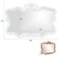 Howard Elliott Talida Mirror in Glossy White Laquer, , large