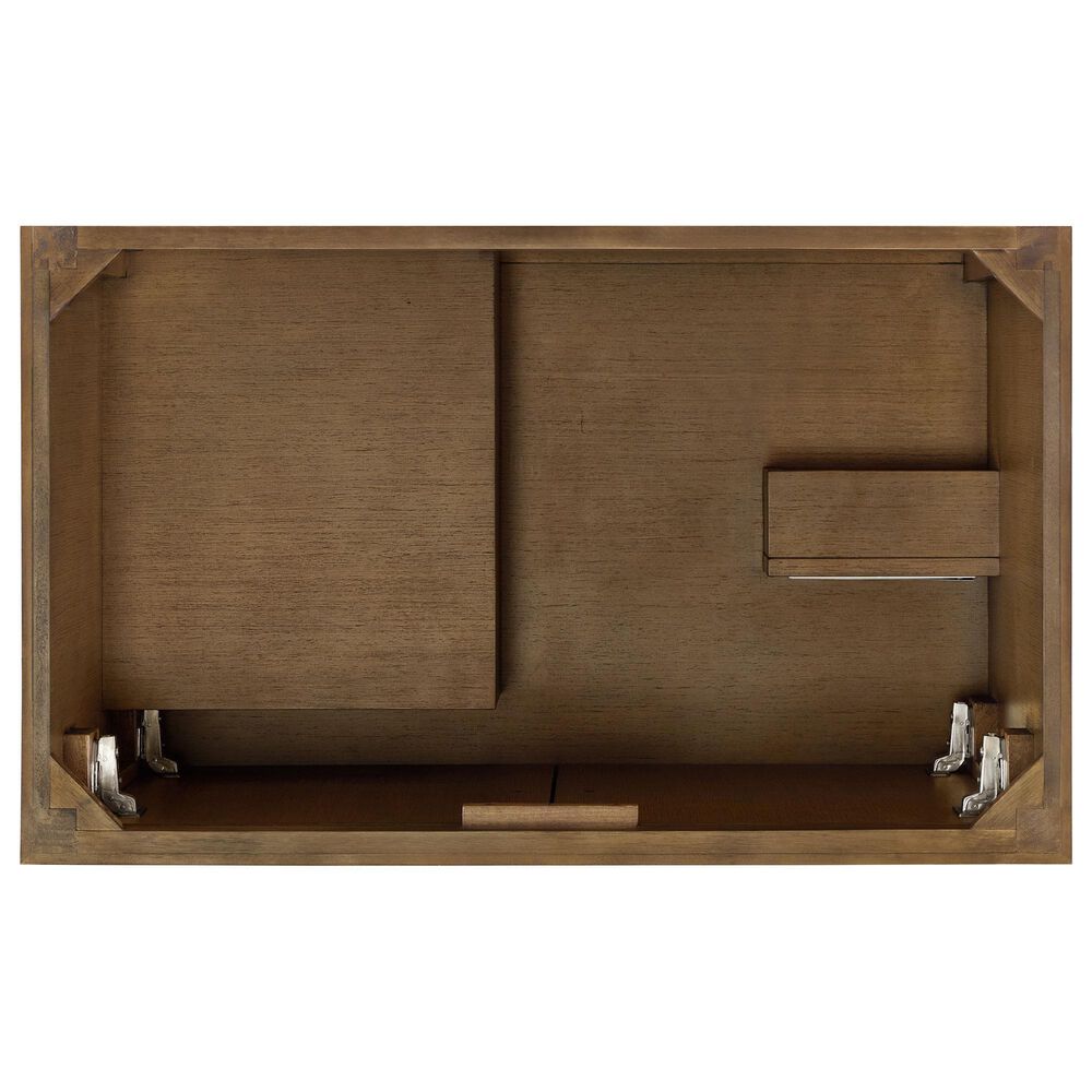 37B Heston 36" Single Bathroom Vanity in Kona with White Composite Stone Top and Backsplash, , large