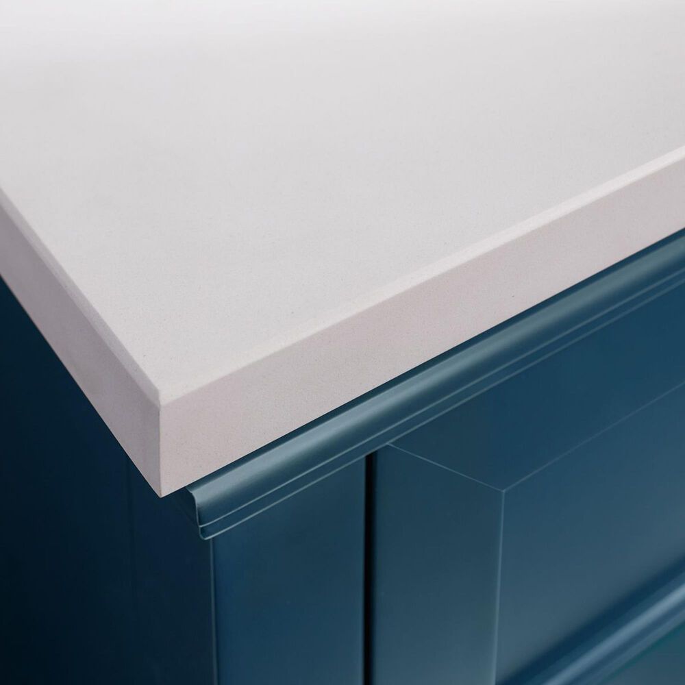 Kohler Charlemont 30&quot; Single Bathroom Vanity in Tidal Blue with 3 cm White Quartz Top and Rectangular Sink, , large