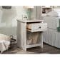 Sauder River Ranch 1-Drawer Nightstand in White Plank, , large