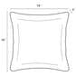 Hearth and Haven 18" x 18" Outdoor Cotton Stripe Throw Pillow in Grey and White (Set of 2), , large