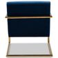 Baxton Studio Mira Arm Chair in Navy Blue, , large