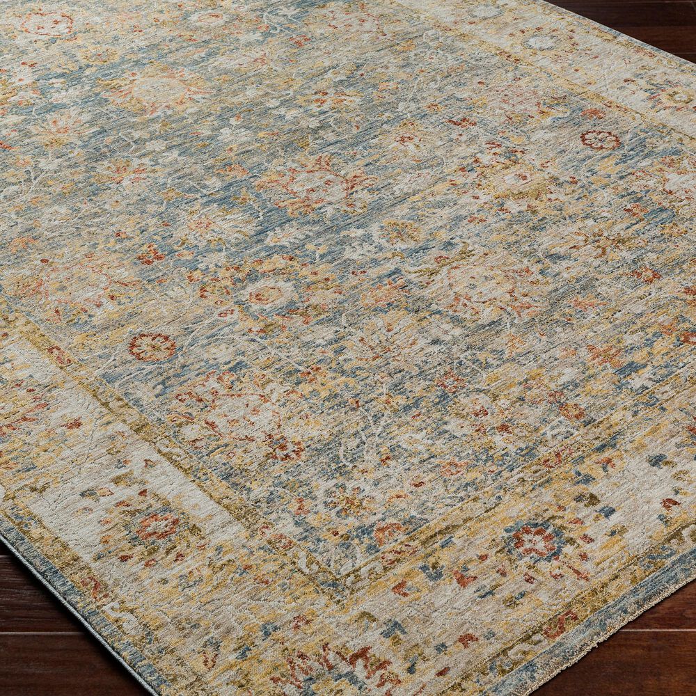 Surya Mona Lisa 10&#39; x 14&#39; Tan, Light Sage, Dark Blue, Mustard, Olive, Sage, Brick Red and Burgundy Area Rug, , large