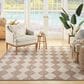 Nourison Positano Geometric Beige 8" x 10" Indoor/Outdoor Area Rug, , large