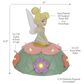 Lambs and Ivy Tinker Bell Table Top Night Light Nursery Lamp in Pink and Green, , large