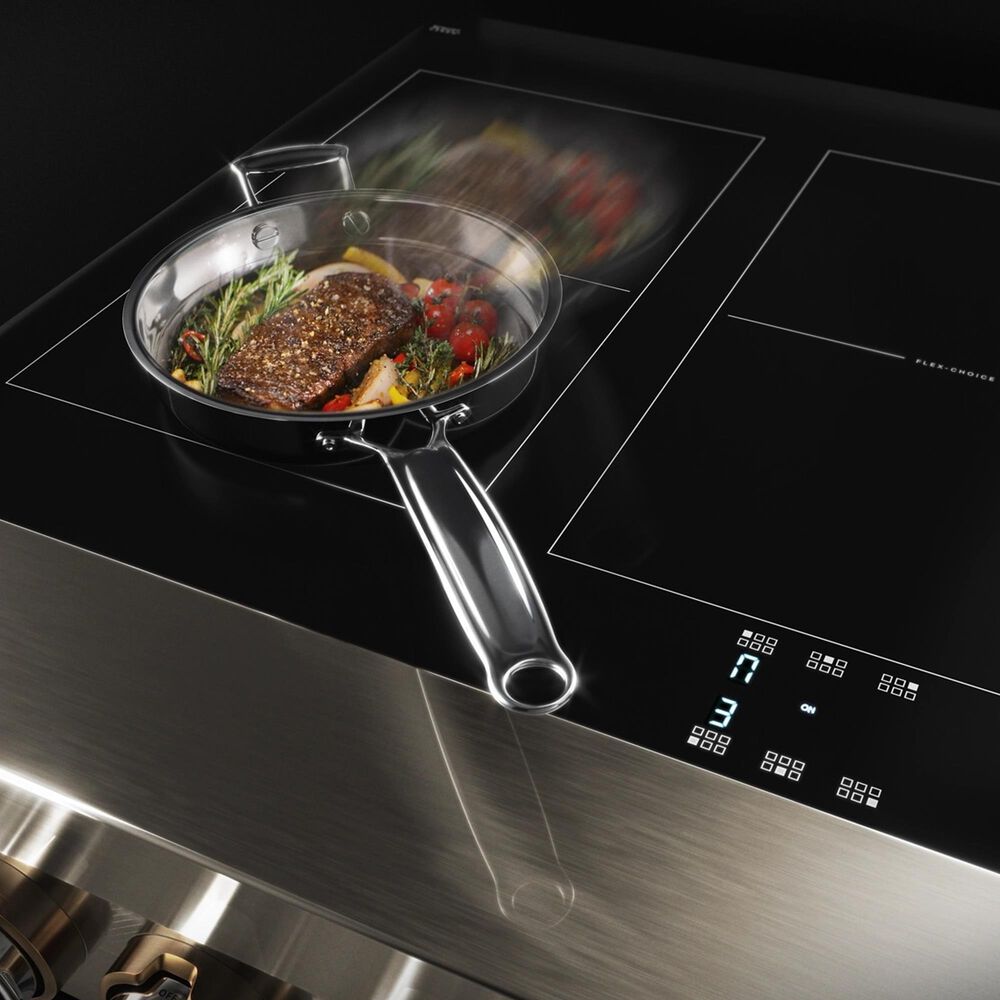 JennAir Noir 48" Freestanding Induction Smart Range with Chrome-Infused Griddle in Stainless Steel, , large