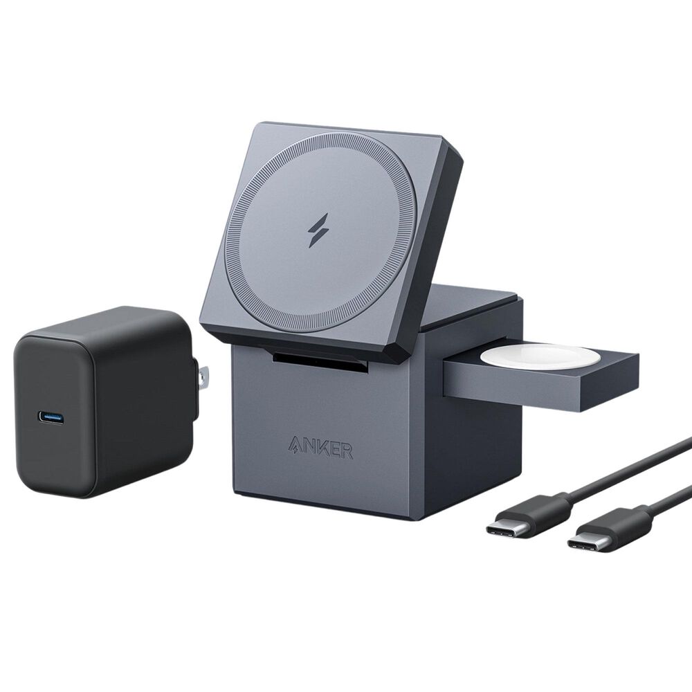 Anker MagSafe 3-in-1 Cube 15W MagSafe, 5W AirPod & Apple Watch, , large