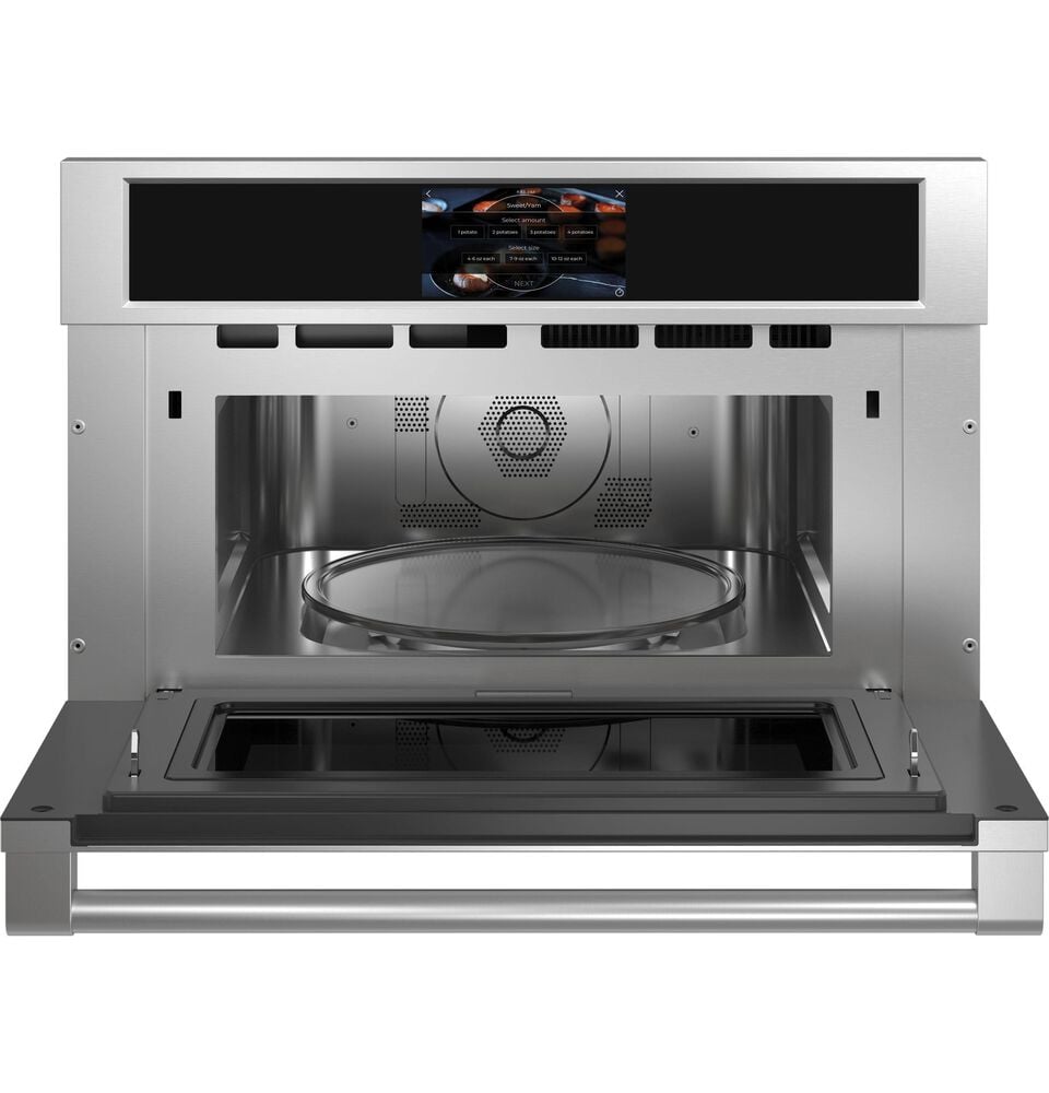 Monogram Statement 30&quot; Single Electric Wall Oven with 120V Advantium Technology in Stainless Steel, , large