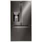 LG 27.7 Cu. Ft. 3-Door French Door Refrigerator in PrintProof Black Stainless Steel, , large