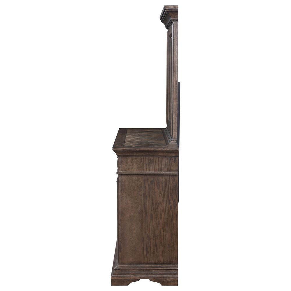 New Heritage Design Mar Vista Dresser Mirror in Rich Walnut, , large