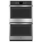 GE Appliances 2-Piece Kitchen Package with 30" Double Wall Oven and 36" Electric Cooktop in Stainless Steel and Black, , large