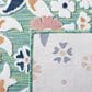 Safavieh Cabana CBN485N 4" x 6" Green and Navy Indoor/Outdoor Area Performance Rug, , large