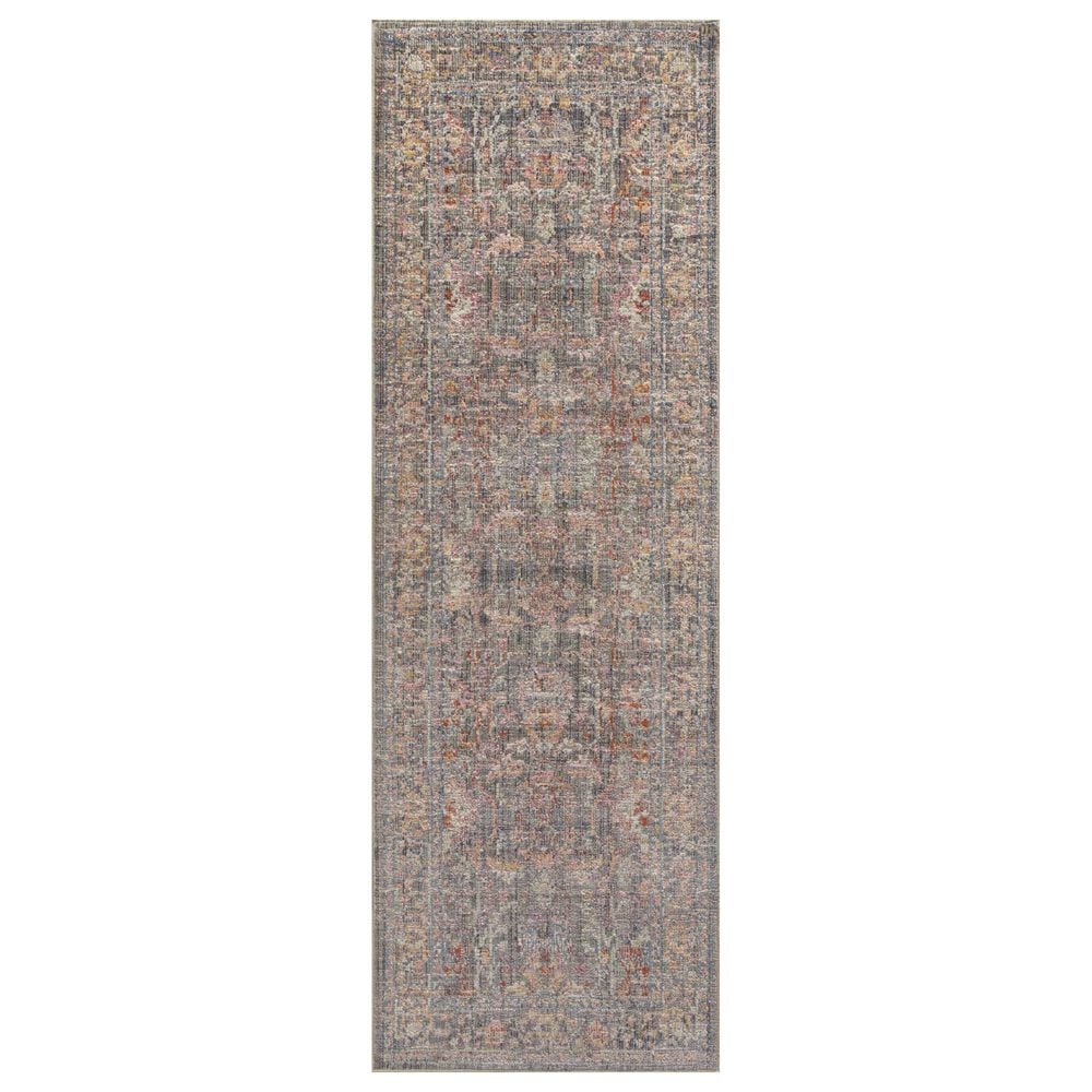 Chris Loves Julia x Loloi Rosemarie 2&#39;7&quot; x 12&#39; Stone and Multicolor Runner, , large