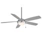 Minka-Aire Lun Aire 54" Ceiling Fan with LED Light in Brushed Nickel, , large