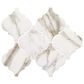 Marazzi Marble Obsession  5" x 6" Arabesque Porcelain Tile in Calacatta Gold, , large