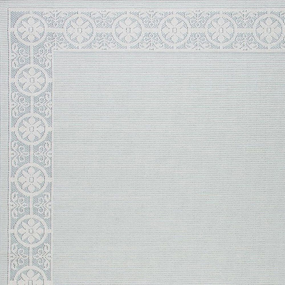 Safavieh Bermuda 6&#39;7&quot; Square Light Blue and Ivory Indoor/Outdoor Area Performance Rug, , large