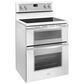 Whirlpool 6.7 Cu. Ft. Freestanding Electric Double Oven Range with Convection in White, , large