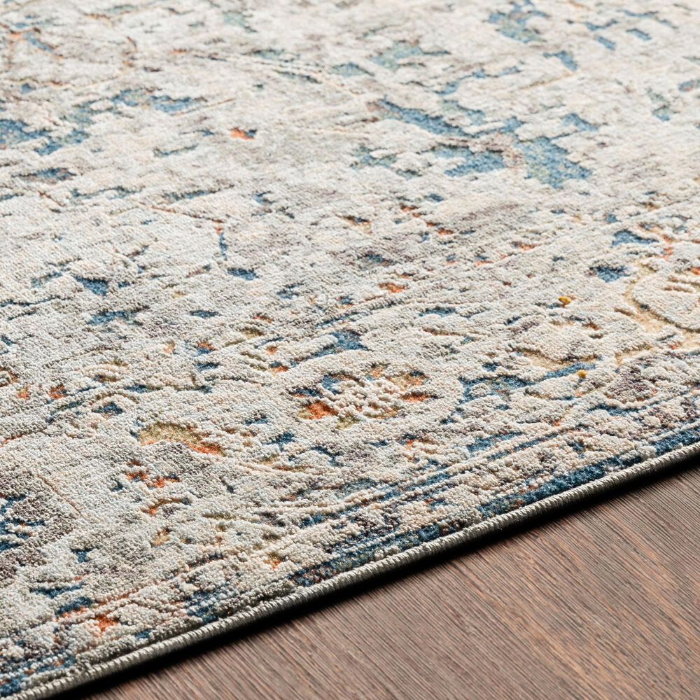 Surya Presidential Ice Blue, Blue, Dusty Sage, Saffron, Ivory, Wheat, Orange, Light Olive, Gray and Charcoal 11&#39;6&quot; x 15&#39;6&quot; Area Rug, , large