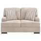 Ashley High Profile Stationary Loveseat in Taupe, , large