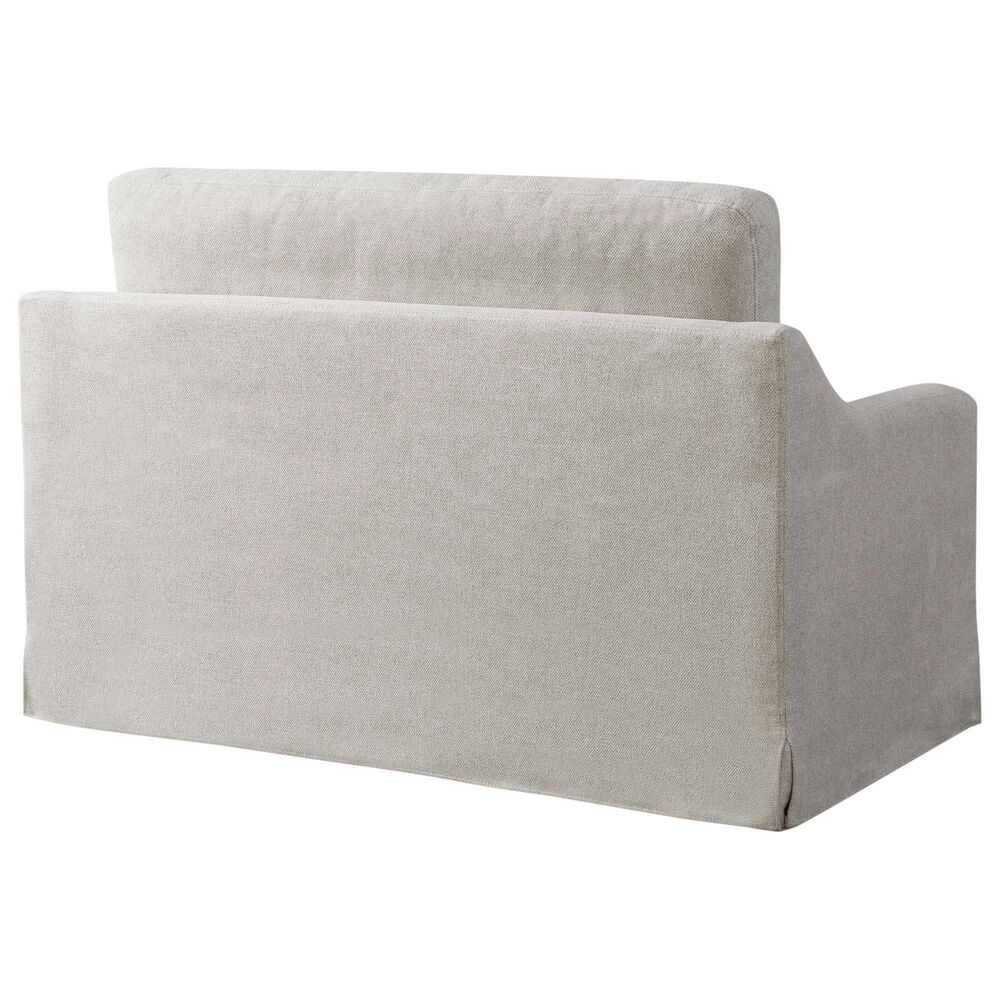 Lifestyle Solutions Harper Stationary Sleeper Loveseat in Oatmeal, , large