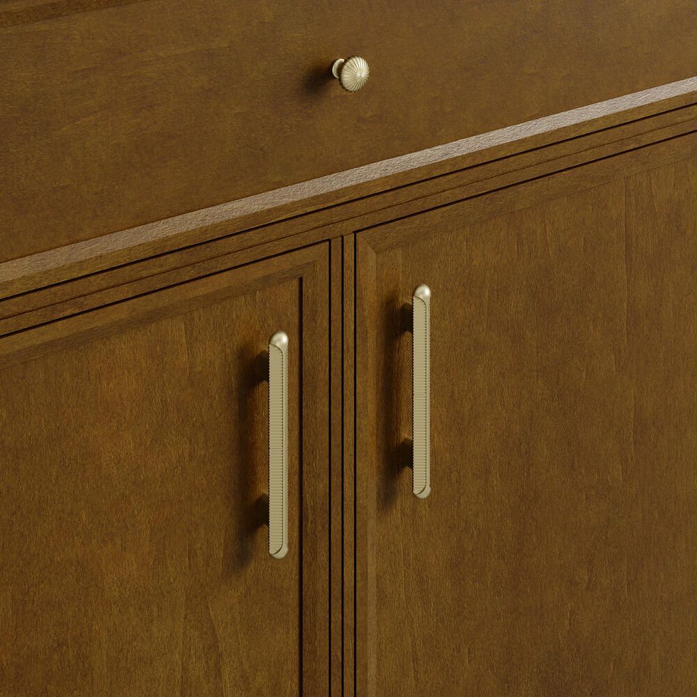 James Martin Bellshire 36" Single Bathroom Vanity in Honey Oak with 3 cm White Zeus Silestone Top and Rectangular Sink, , large