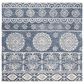 Safavieh Micro-Loop MLP607M 5" Square Blue and Ivory Area Rug, , large
