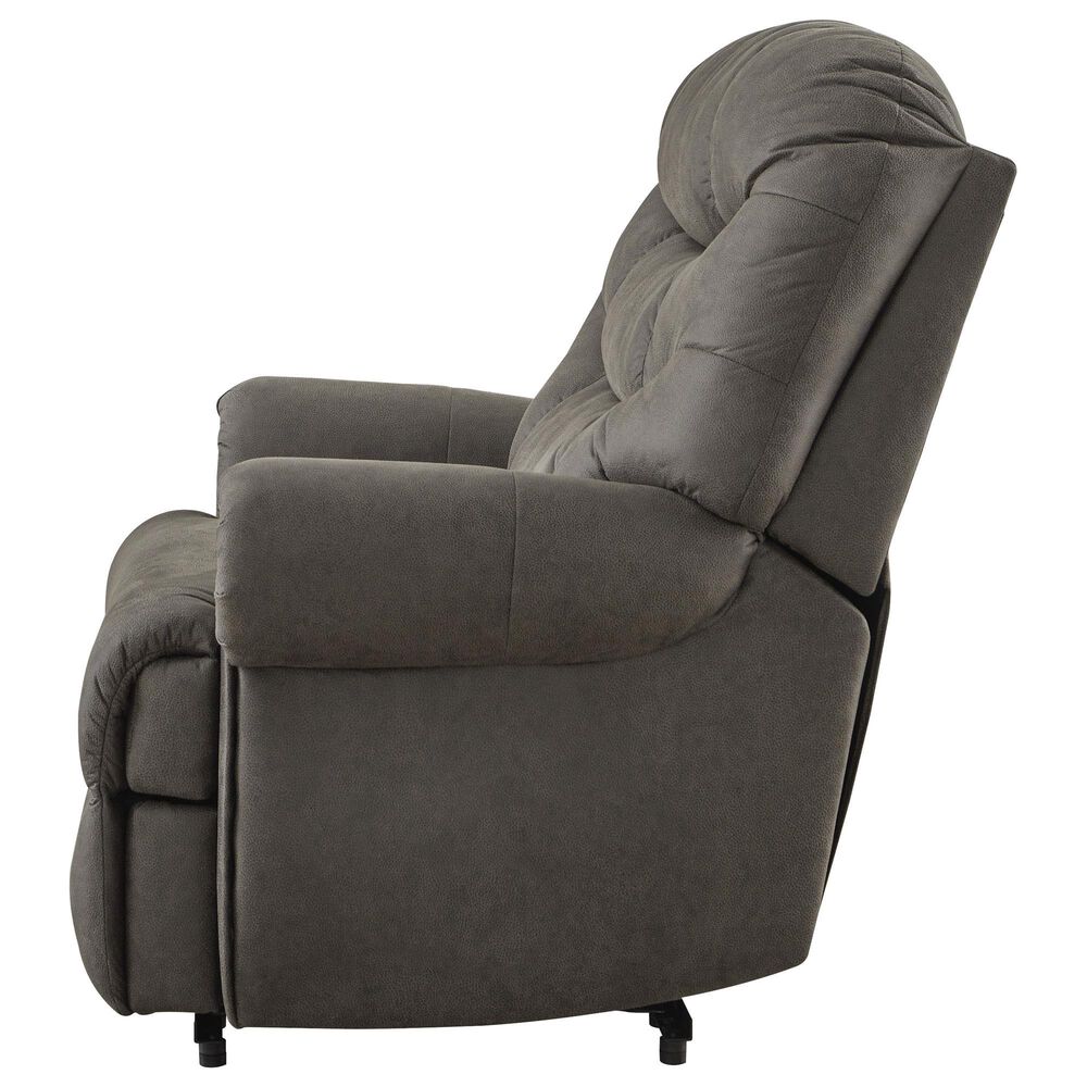Ashley Camera Time Zero Manual Wall Recliner in Gunmetal, , large