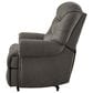 Ashley Camera Time Zero Manual Wall Recliner in Gunmetal, , large