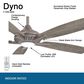 Minka-Aire Dyno 52" Ceiling Fan with Savannah Gray Blades in Brushed Nickel, , large