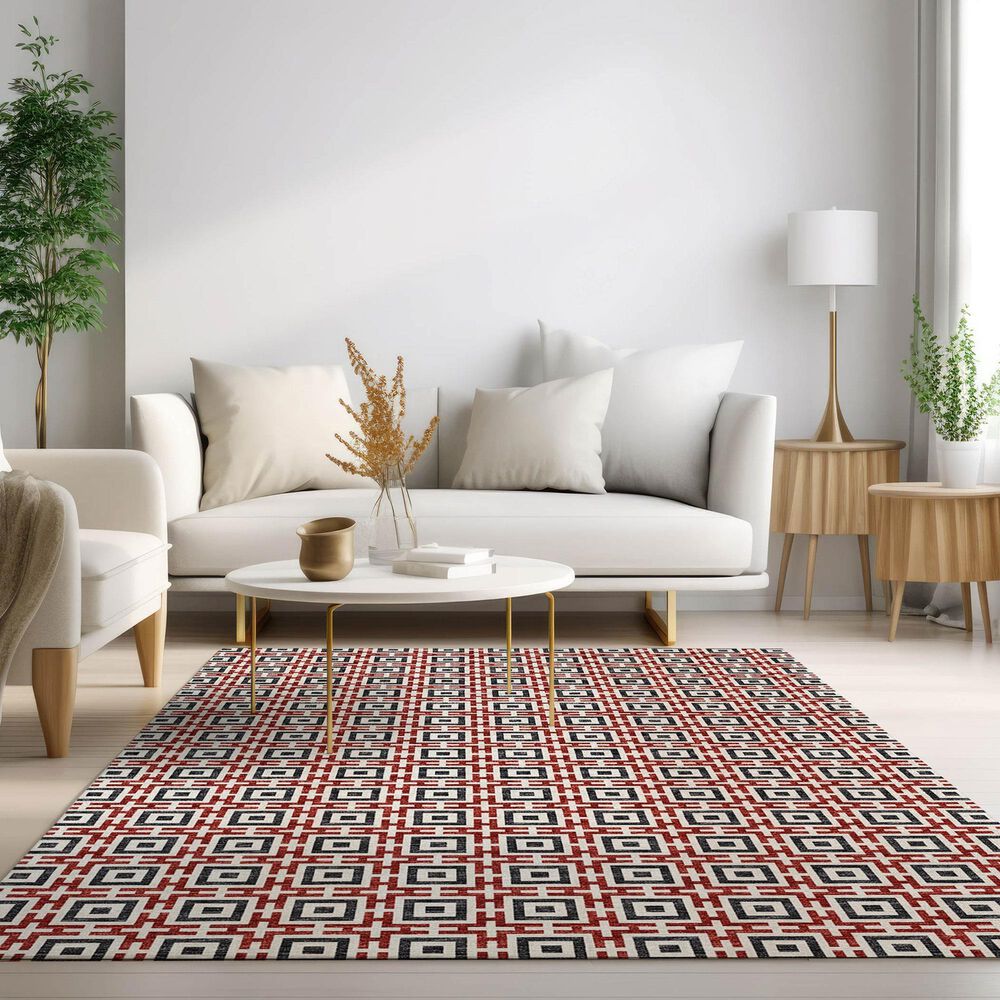 Dalyn Rug Company Marlo 5&#39; x 7&#39;6&quot; Red Indoor/Outdoor Area Rug, , large
