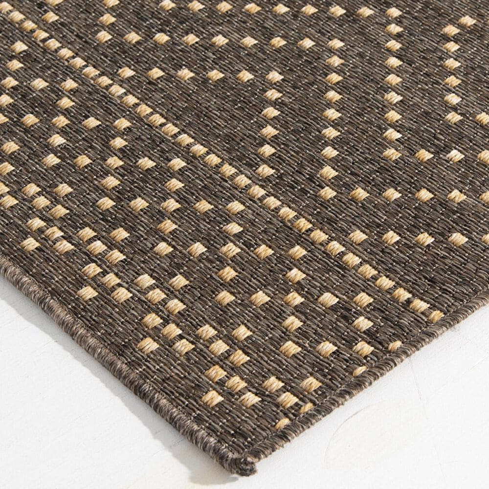Trisha Yearwood Rug Collection Gather Sidra Border 6&#39;7&quot; x 9&#39;6&quot; Pebble and Natural Area Performance Rug, , large