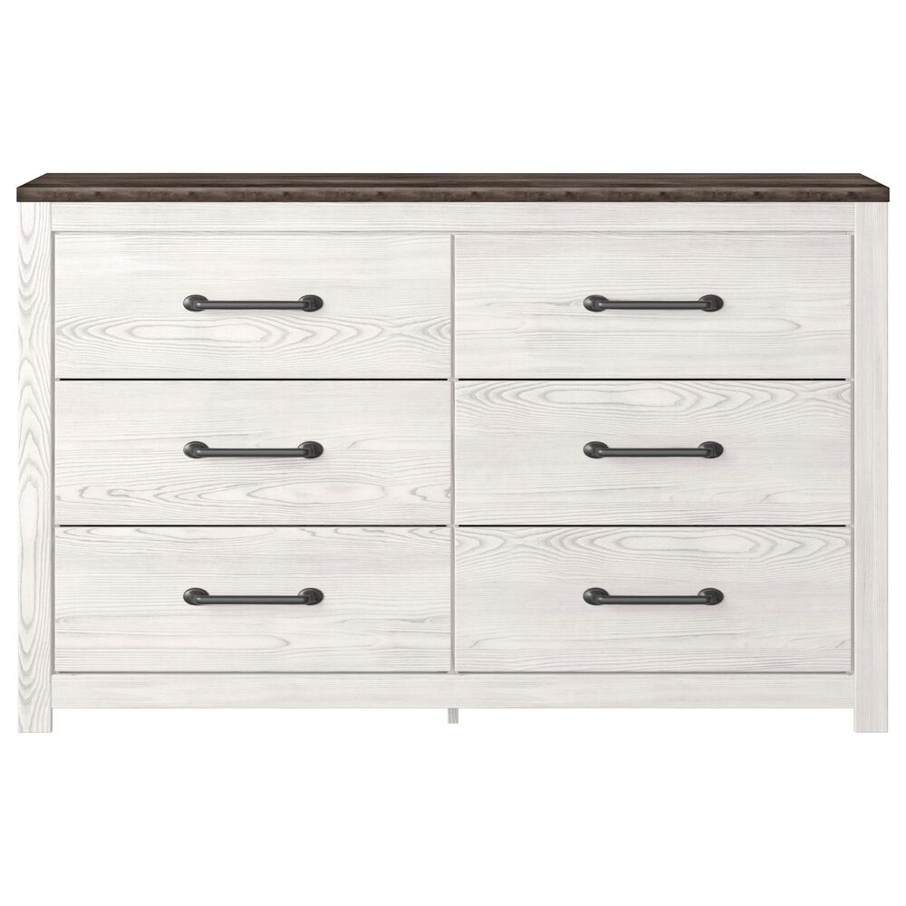 Ashley Gerridan 4 Piece Full Bedroom Set in White and Gray, , large