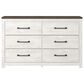 Ashley Gerridan 4 Piece Full Bedroom Set in White and Gray, , large