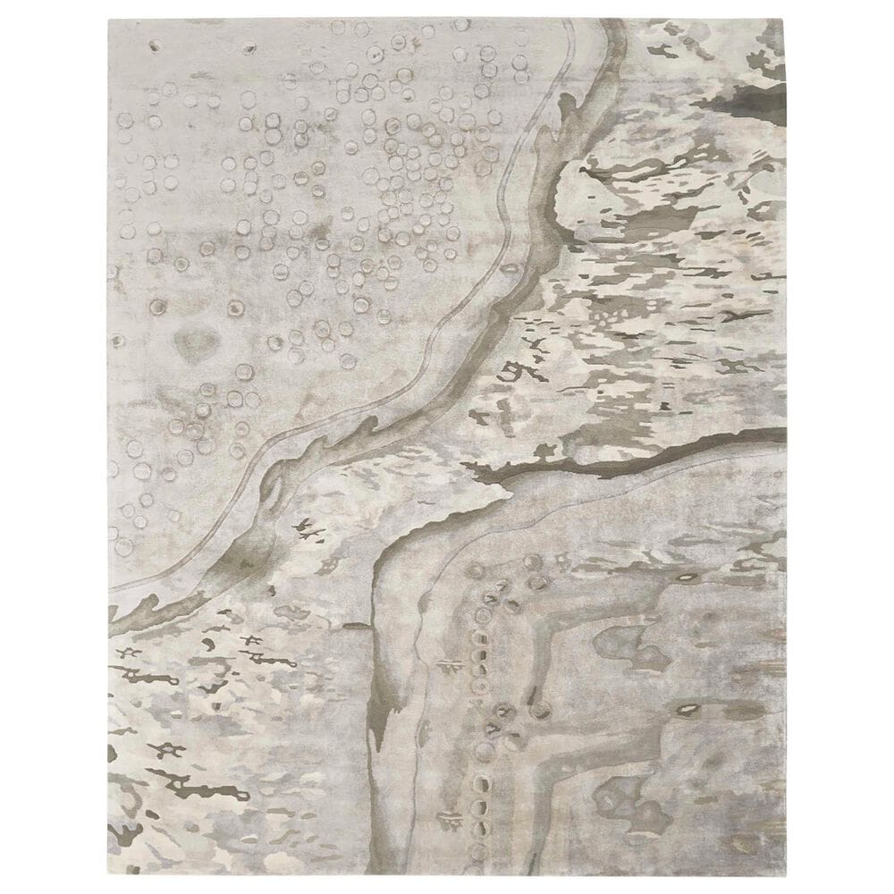 Nourison Prismatic 12" x 15" Silver Cloud Area Rug, , large