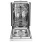 Midea 18" Front Control Built-In Dishwasher in White, , large