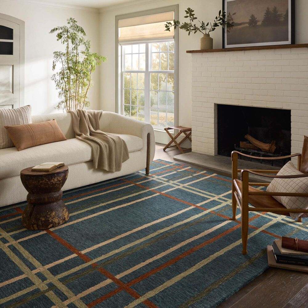 Magnolia Home Waylon Denim and Multicolor 11&#39;6&quot; x 15&#39; Area Rug, , large