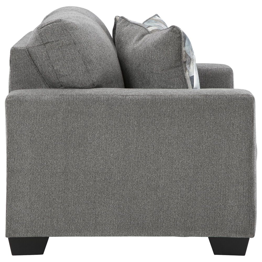 Ashley Deltona Stationary Sofa and Loveseat Set in Graphite, , large