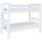 Linon Home Decor Levi Twin Over Twin Bunk Bed in White, , large