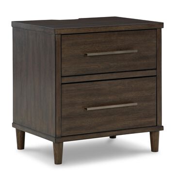 Signature Design by Ashley Wittland 2 Drawer Nightstand in Warm Brown, , large