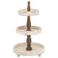 Maple and Jade Farmhouse Tiered Server in Distressed White and Dark Mocha, , large