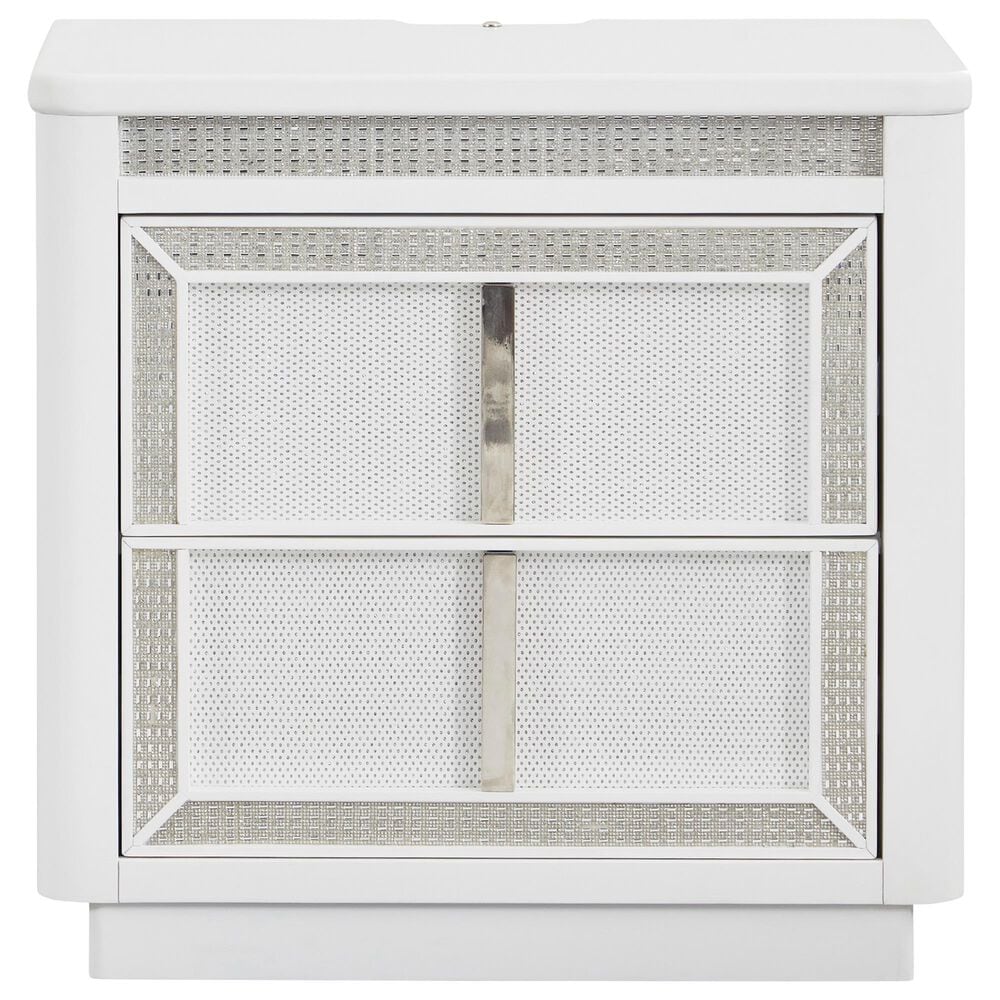 Millenium Chalanna 5-Piece Queen Bedroom Set in White Lacquer, , large
