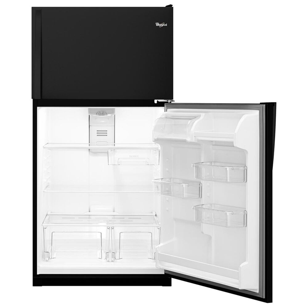 Whirlpool 20.5 Cu. Ft. Top Freezer Refrigerator in Black, , large