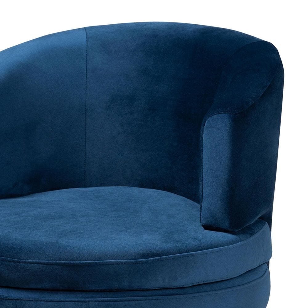 Baxton Studio Baptiste Accent Chair in Navy Blue, , large