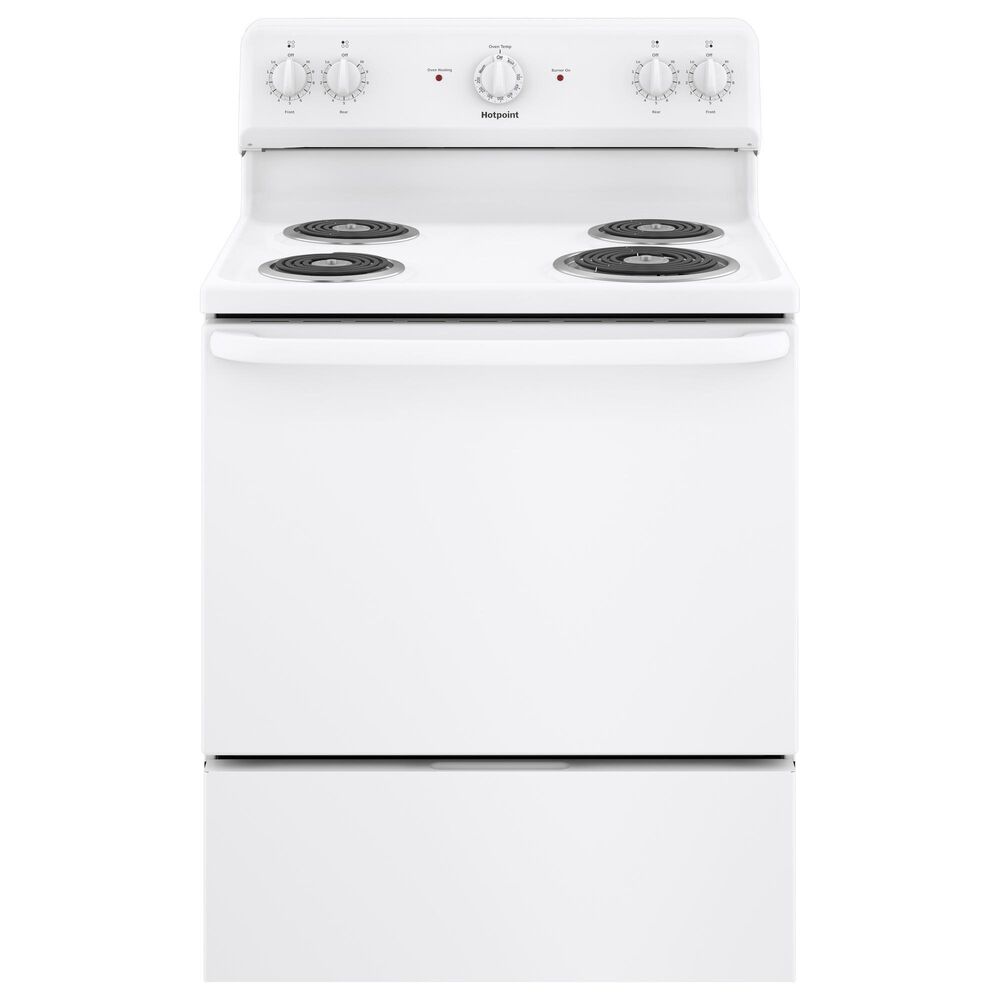 Hotpoint 30" Free-Standing Electric Range in White, , large