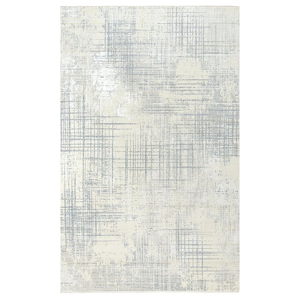 RIZZY Couture CUT103 8" x 10" Beige and Gray Area Rug, , large