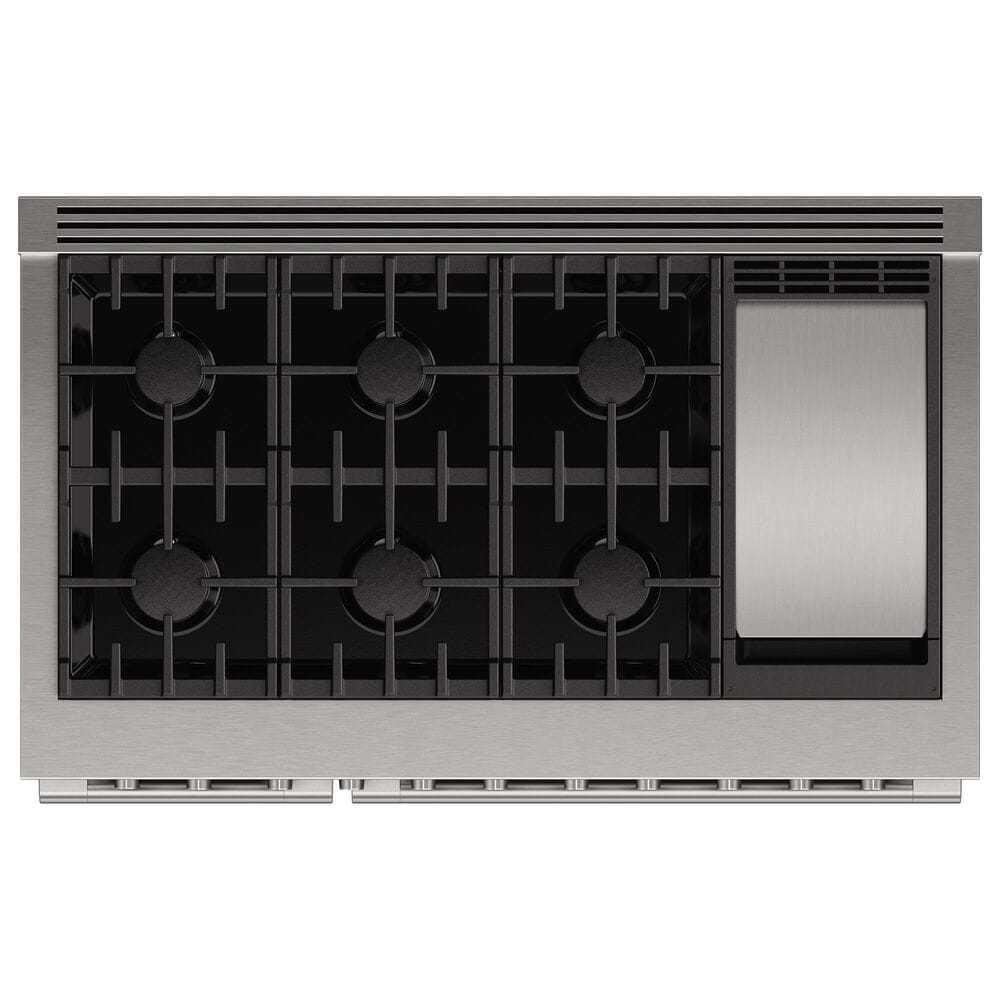 Fisher &amp; Paykel 48&quot; Freestanding Natural Gas Range with 6 Burners and Griddle in Stainless Steel, , large