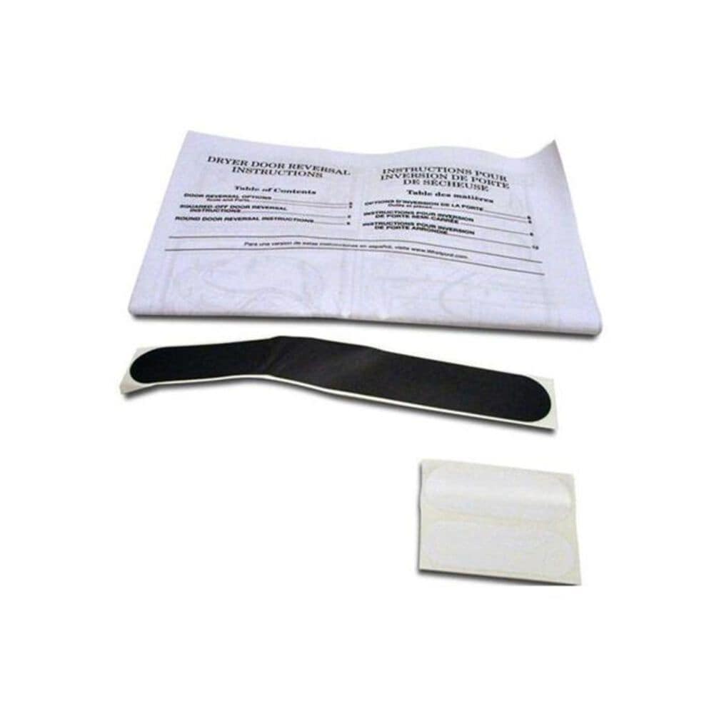 Whirlpool Door Reversal Instructions & Hinge Sticker, , large