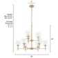 Hunter Xidane 9-Light Chandelier in Alturas Gold, , large
